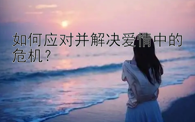 如何应对并解决爱情中的危机？